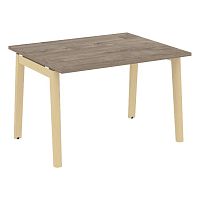 Стол переговорный (1 столешница), опоры - массив дерева ОНИКС ВУД / ONIX WOOD