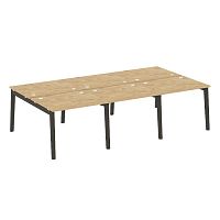 Рабочая станция, опоры - массив дерева глубиной 1635 мм ONIX WOOD