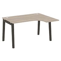 Стол эргономичный л/пр, опоры - массив дерева длиной 1380 мм ONIX WOOD
