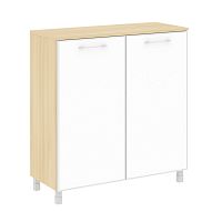 Шкаф квадратный со стеклом в раме LT-SD1.4R White YALTA