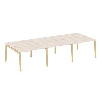 Рабочая станция, опоры - массив дерева глубиной 1475 мм ОНИКС ВУД / ONIX WOOD