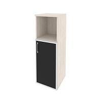 Шкаф со стеклом лакобель black в раме л/пр ONIX O.SU-2.2R/L Black, O.SU-2.2R/R Black