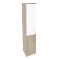 Шкаф со стеклом лакобель white в раме л/пр ОНИКС O.SU-1.2R/L White, O.SU-1.2R/R White