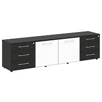 Тумба модульная со стеклом в раме LT-TS 4.2 White ЯЛТА / YALTA