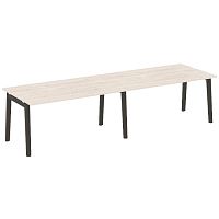 Стол переговорный (2 столешницы), опоры - массив дерева ONIX WOOD