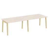Стол переговорный (2 столешницы), опоры - массив дерева ONIX WOOD