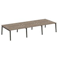 Рабочая станция, опоры - массив дерева глубиной 1635 мм ONIX WOOD