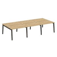Рабочая станция, опоры - массив дерева глубиной 1635 мм ОНИКС ВУД / ONIX WOOD