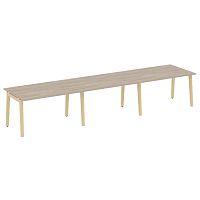 Стол переговорный (3 столешницы), опоры - массив дерева ONIX WOOD