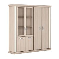 Комбинированный шкаф с глухими и стеклянными дверями PRT402+PRT418+PRT419+PRT428+PRT429 PORTO