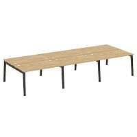 Рабочая станция, опоры - массив дерева глубиной 1635 мм ONIX WOOD