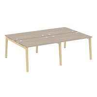 Рабочая станция, опоры - массив дерева глубиной 1635 мм ОНИКС ВУД / ONIX WOOD