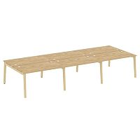 Рабочая станция, опоры - массив дерева глубиной 1635 мм ONIX WOOD