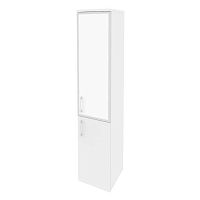 Шкаф со стеклом лакобель white в раме л/пр ОНИКС O.SU-1.2R/L White, O.SU-1.2R/R White