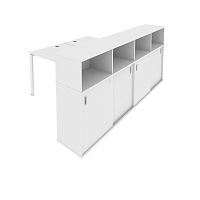 Рабочая станция с опорным шкафом-купе METAL SYSTEM