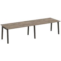 Стол переговорный (2 столешницы), опоры - массив дерева ONIX WOOD