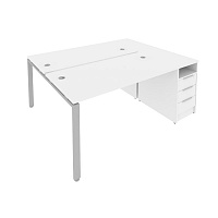 Рабочая станция с опорной тумбой METAL SYSTEM