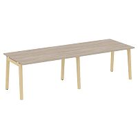 Стол переговорный (2 столешницы), опоры - массив дерева ONIX WOOD