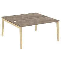 Рабочая станция, опоры - массив дерева глубиной 1635 мм ONIX WOOD