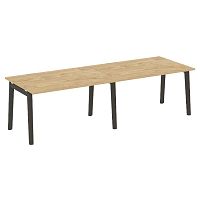 Стол переговорный (2 столешницы), опоры - массив дерева ONIX WOOD