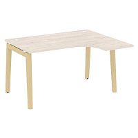 Стол эргономичный л/пр, опоры - массив дерева длиной 1380 мм ONIX WOOD