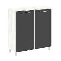 Шкаф квадратный со стеклом в раме LT-SD1.4R Black YALTA