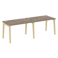 Рабочая станция, опоры - массив дерева глубиной 800 мм ОНИКС ВУД / ONIX WOOD