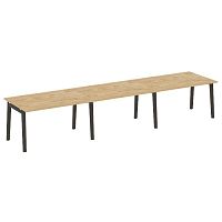 Стол переговорный (3 столешницы), опоры - массив дерева ONIX WOOD