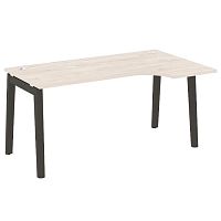 Стол эргономичный л/пр, опоры - массив дерева длиной 1580 мм ONIX WOOD