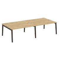 Рабочая станция, опоры - массив дерева глубиной 1475 мм ONIX WOOD
