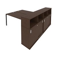 Рабочая станция с опорным шкафом-купе METAL SYSTEM