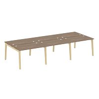 Рабочая станция, опоры - массив дерева глубиной 1475 мм ОНИКС ВУД / ONIX WOOD