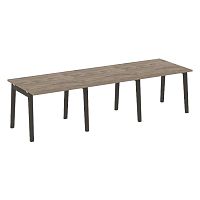 Стол переговорный (3 столешницы), опоры - массив дерева ONIX WOOD
