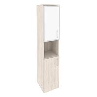 Шкаф со стеклом лакобель white в раме л/пр ONIX O.SU-1.4R/L White, O.SU-1.4R/R White