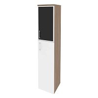 Шкаф со стеклом лакобель black в раме л/пр ONIX O.SU-1.7R/L Black, O.SU-1.7R/R Black