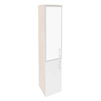 Шкаф со стеклом лакобель white в раме л/пр ONIX O.SU-1.2R/L White, O.SU-1.2R/R White
