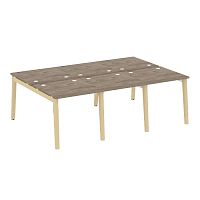Рабочая станция, опоры - массив дерева глубиной 1635 мм ONIX WOOD