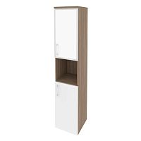 Шкаф со стеклом лакобель white в раме л/пр ONIX O.SU-1.4R/L White, O.SU-1.4R/R White