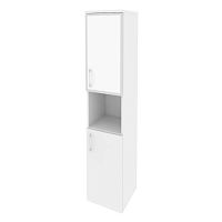 Шкаф со стеклом лакобель white в раме л/пр ОНИКС O.SU-1.4R/L White, O.SU-1.4R/R White