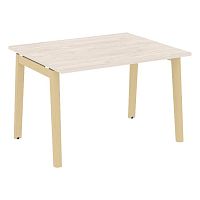 Стол переговорный (1 столешница), опоры - массив дерева ОНИКС ВУД / ONIX WOOD