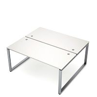 Сдвоенная бенч-система на О образном металлокаркасе глубиной 1435 мм АВАНС / AVANCE