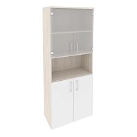 Шкаф высокий широкий со стеклом ОНИКС O.ST-1.4
