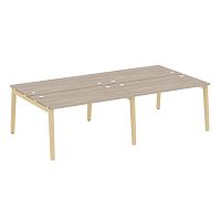Рабочая станция, опоры - массив дерева глубиной 1475 мм ONIX WOOD