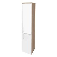 Шкаф со стеклом лакобель white в раме л/пр ONIX O.SU-1.2R/L White, O.SU-1.2R/R White