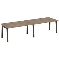 Стол переговорный (2 столешницы), опоры - массив дерева ONIX WOOD