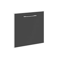 Дверь стеклянная в рамке Lacobel LT-S4R Л/Пр Black YALTA