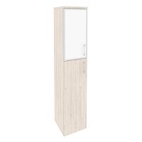 Шкаф со стеклом лакобель white в раме л/пр ONIX O.SU-1.7R/L White, O.SU-1.7R/R White