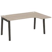 Стол эргономичный л/пр, опоры - массив дерева длиной 1580 мм ONIX WOOD