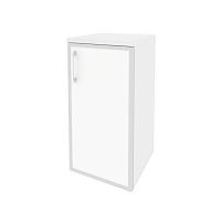 Шкаф со стеклом лакобель white в раме л/пр ОНИКС O.SU-3.2R/L White, O.SU-3.2R/R White