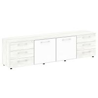 Тумба модульная со стеклом в раме LT-TS 4.2 White ЯЛТА / YALTA